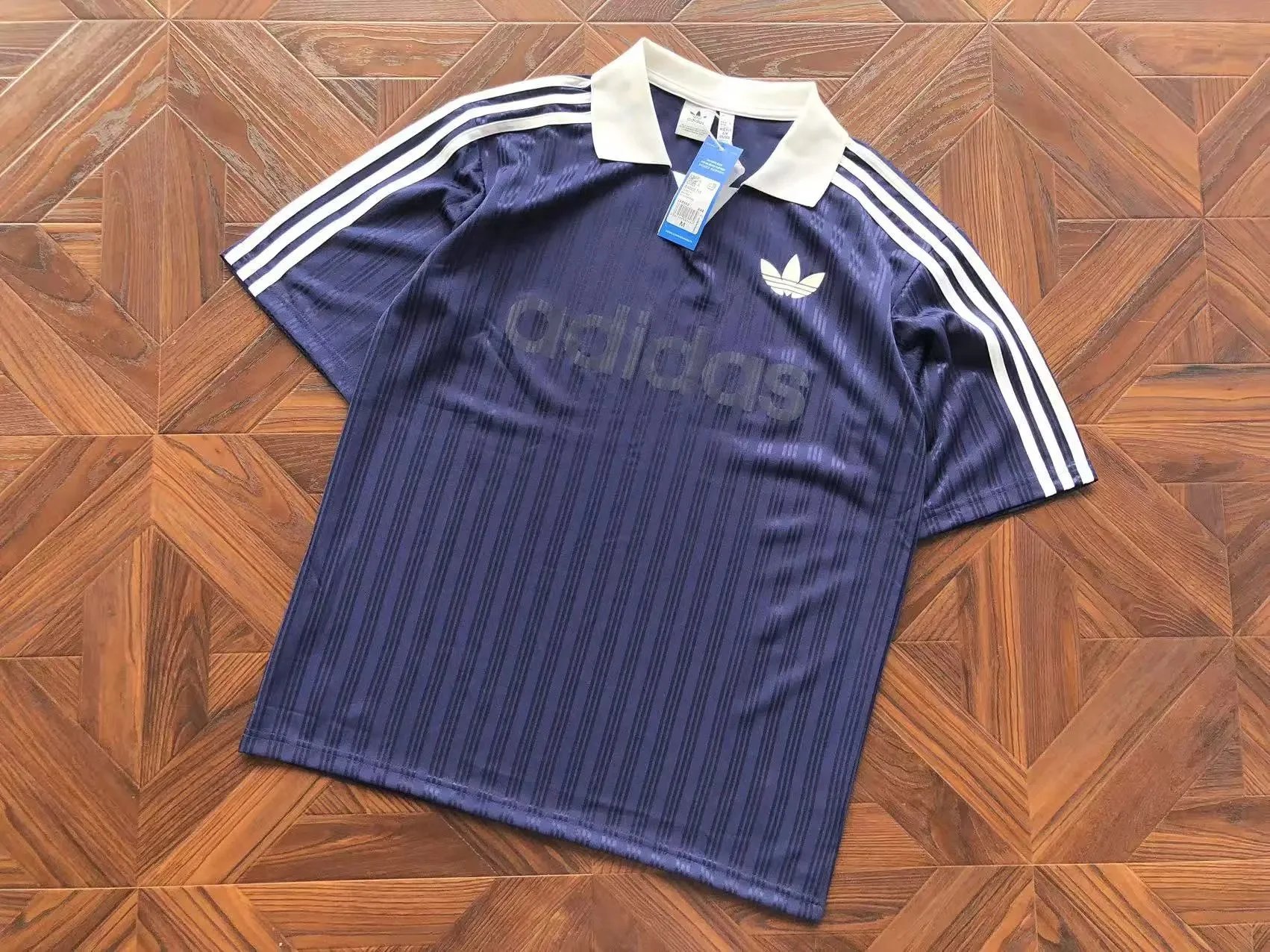 Adidas Jackets Croc-Embossed Three-Stripe Bomber Jacket — 25