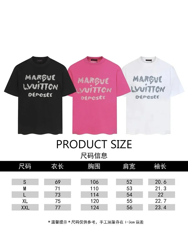 Louis Vuitton T-Shirts Short-Sleeve Graphic Logo T-Shirt product detail image 1