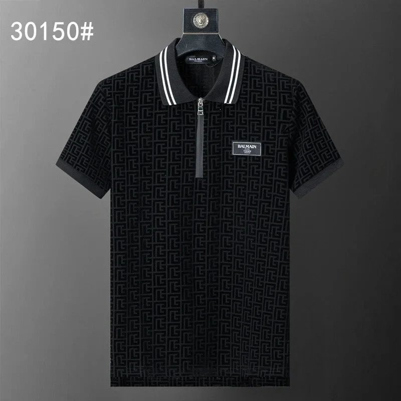 Balmain Shirts Short-Sleeve Polo Shirt — 30150 black