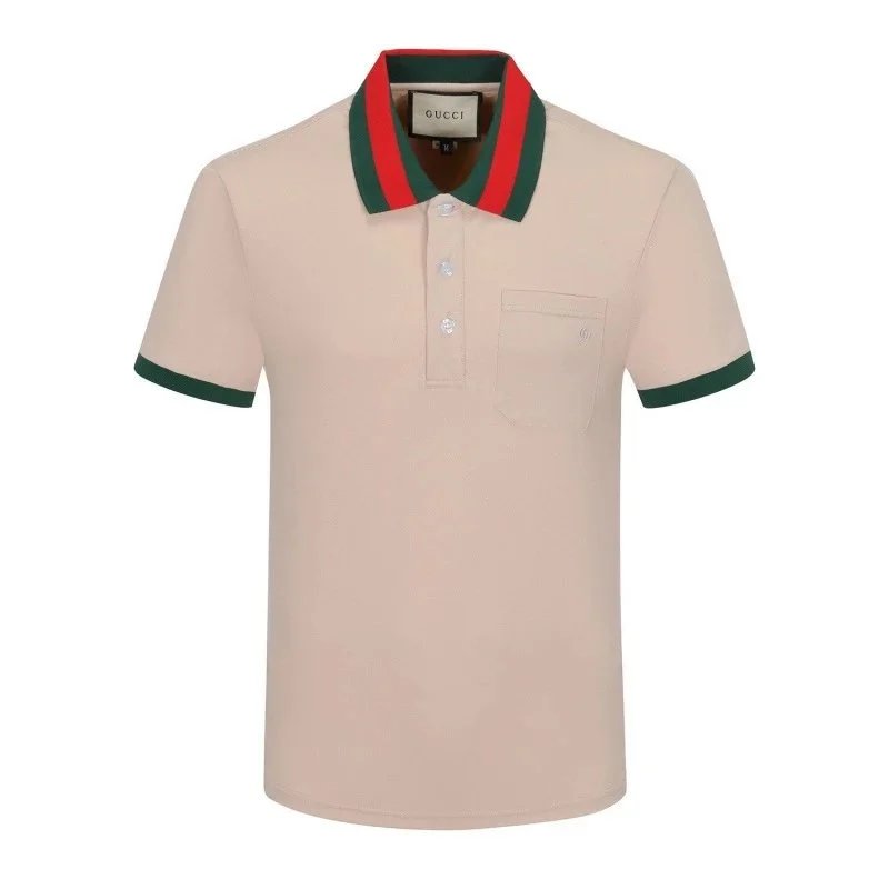 Balmain Shirts Short-Sleeve Polo Shirt — 26003 apricot