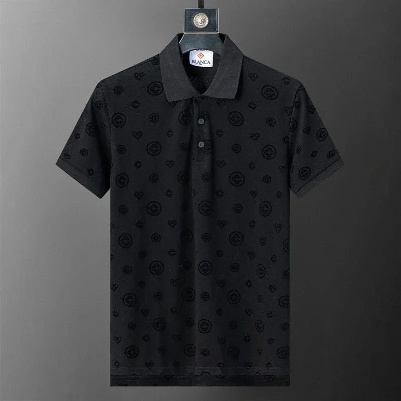 Lacoste Shirts Geometric Print Polo Shirt — 30163 black