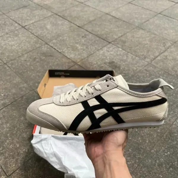 Onitsuka Tiger Mexico 66 Beige and Black Sneakers - 1
