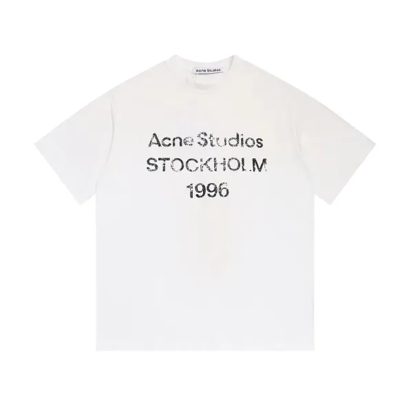 Acne Studios Stockholm 1996 Print White T-Shirt - 1