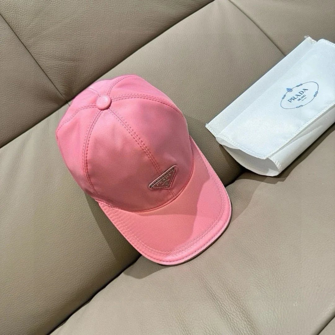 Prada Hats Triangle Plaque Baseball Cap image 2
