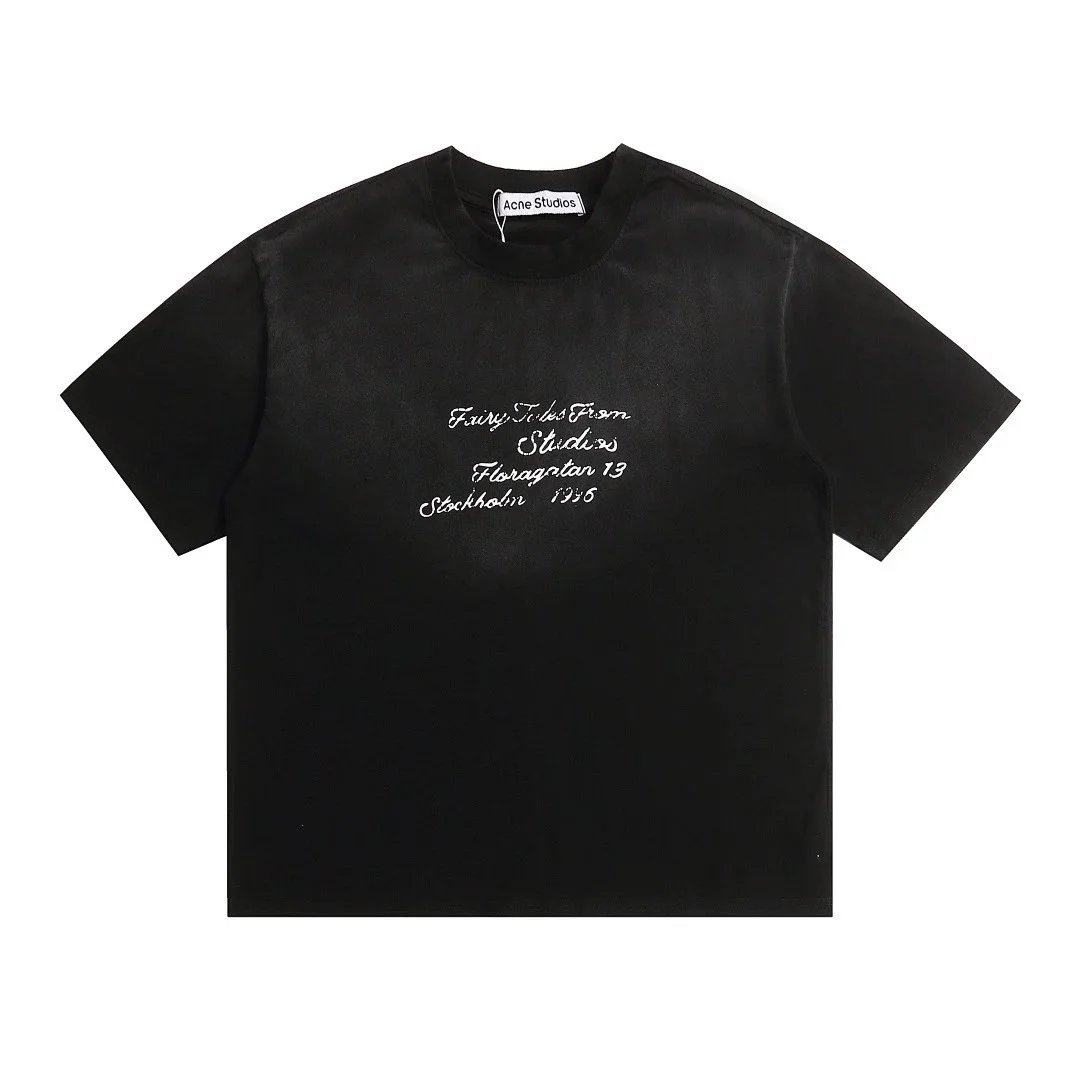 Acne Studios T-Shirts Stockholm 1996 graphic — AC15 Black