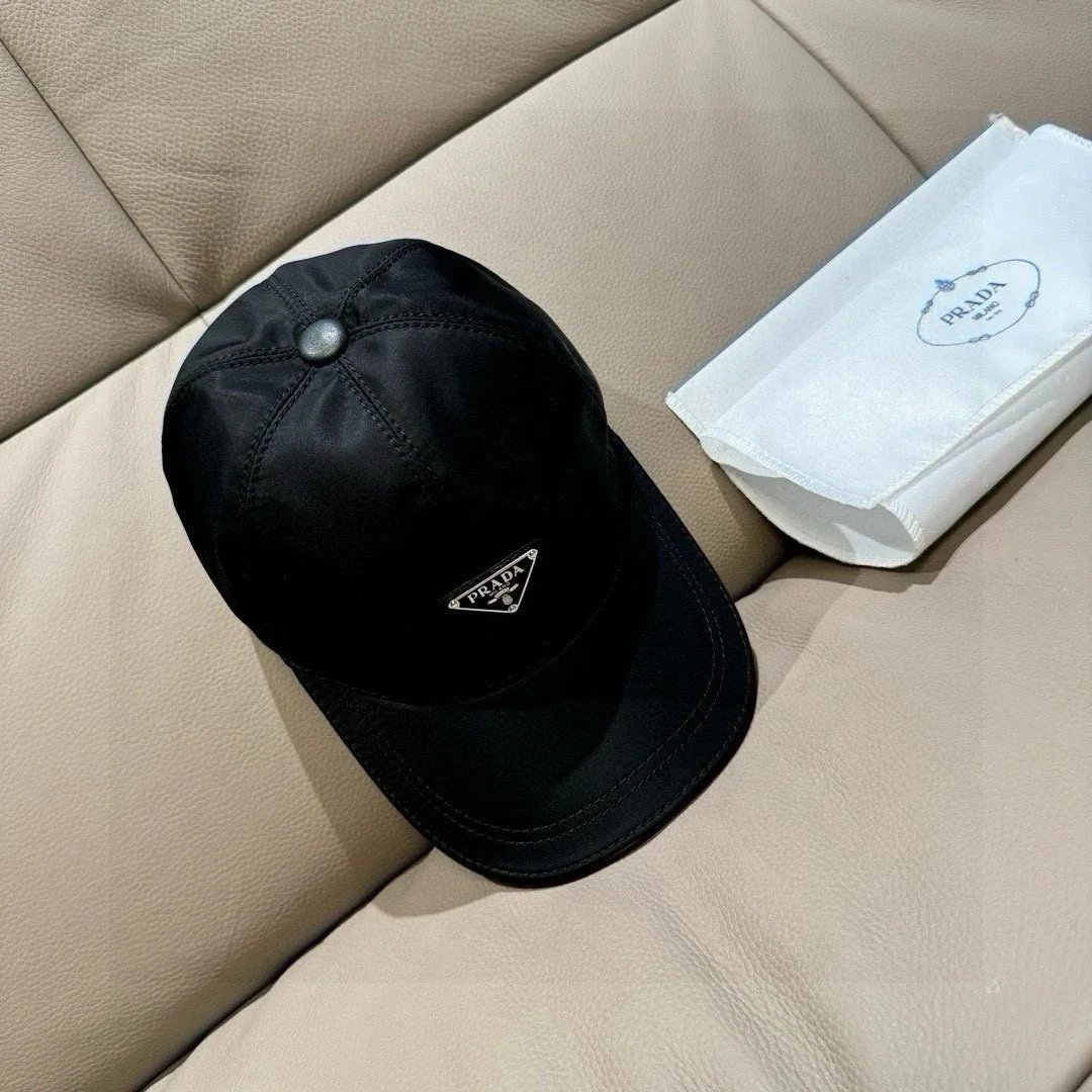 Prada Hats Triangle Plaque Baseball Cap — GZMZ-04