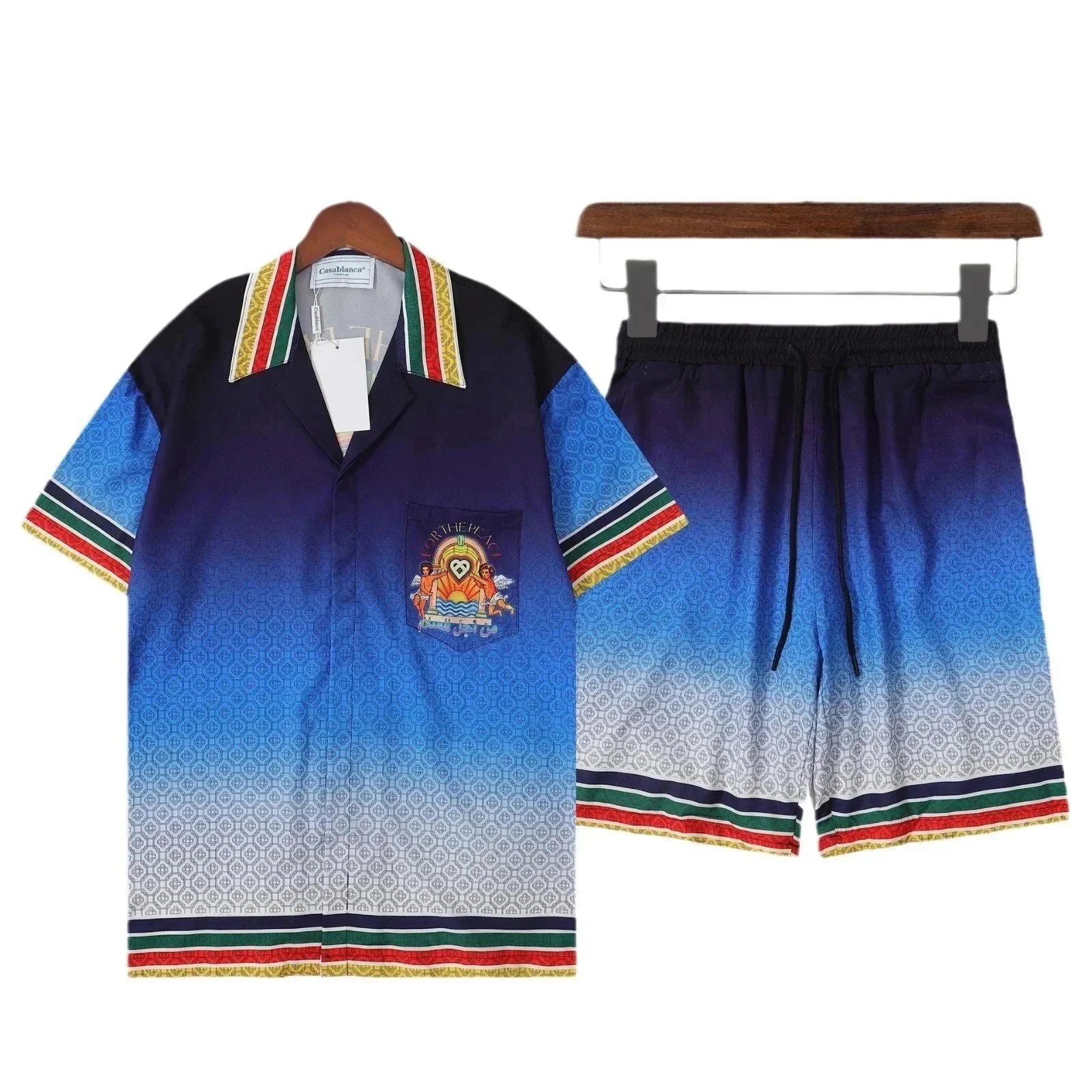 Casablanca Matching Sets Short-Sleeve Printed Shirt and Shorts Set image 4