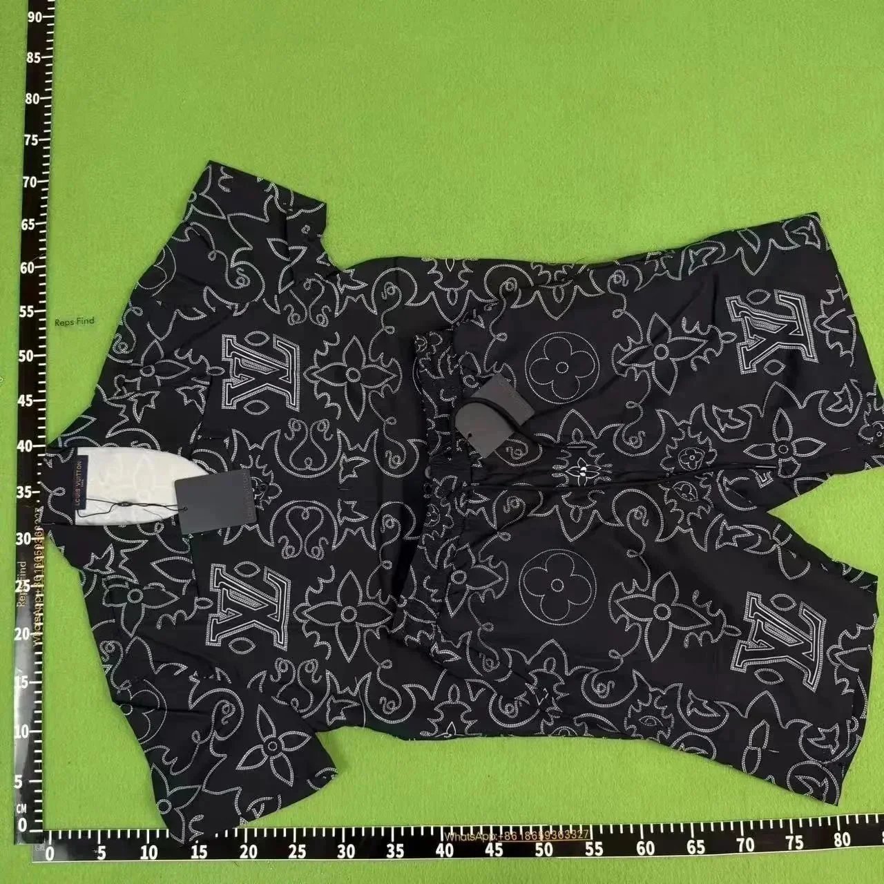 Casablanca Matching Sets Short-Sleeve Printed Shirt and Shorts Set — L-01