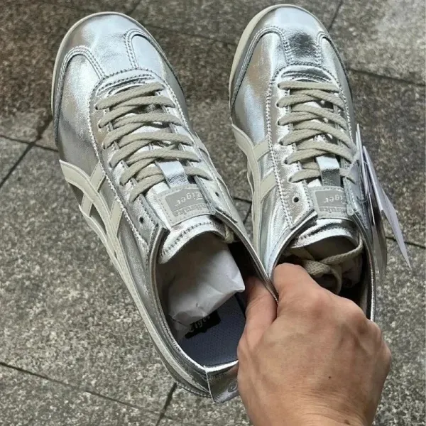 Onitsuka Tiger Mexico 66 Silver Metallic Sneakers - 1