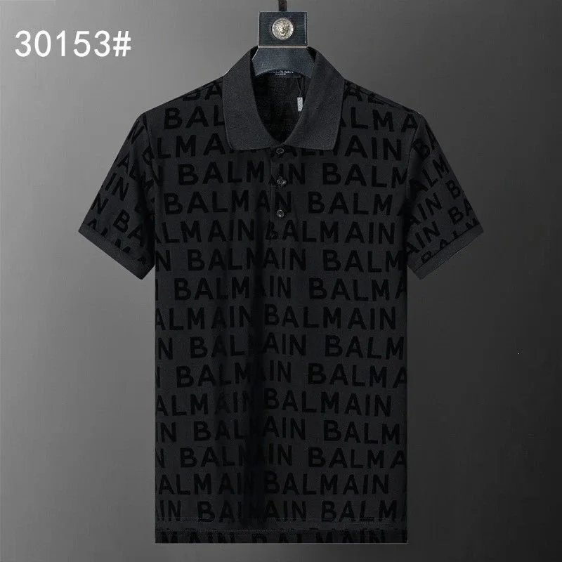 Balmain Shirts Short-Sleeve Polo Shirt — 30153 black