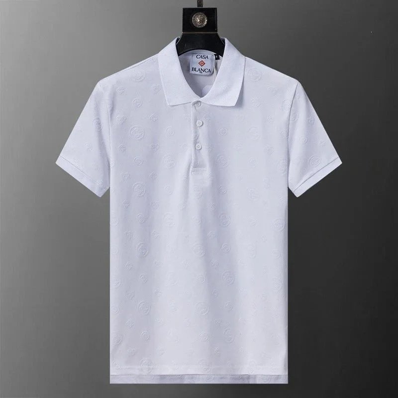 Lacoste Shirts Geometric Print Polo Shirt — 30163 white