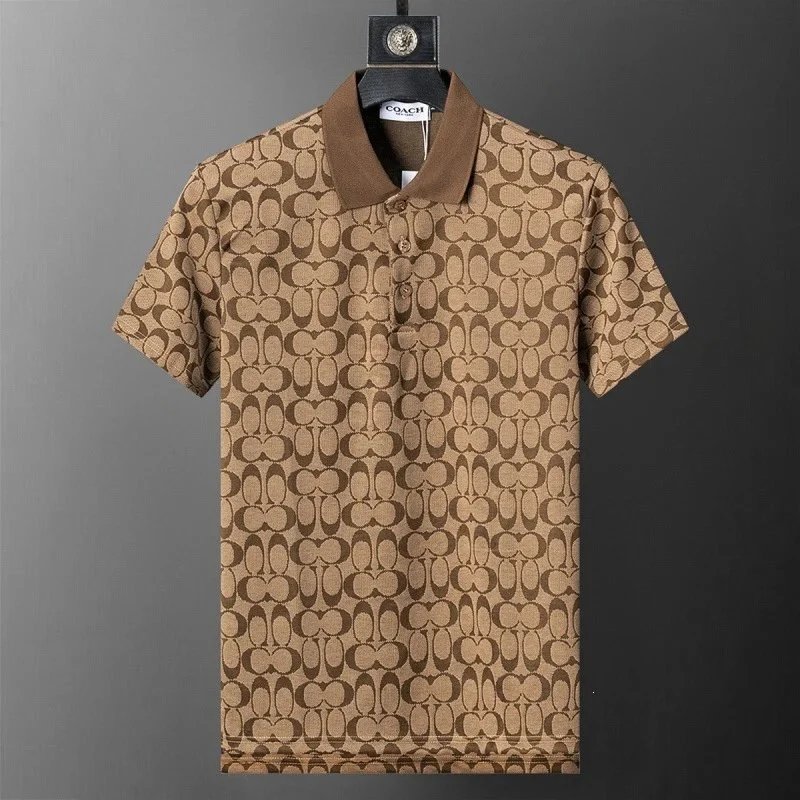 Balmain Shirts Short-Sleeve Polo Shirt — 30148 khaki color