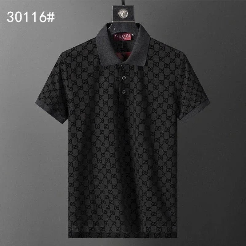 Lacoste Shirts Geometric Print Polo Shirt — 30116 black