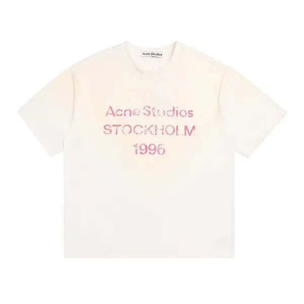 Acne Studios Stockholm 1996 Print T-Shirt White - 1