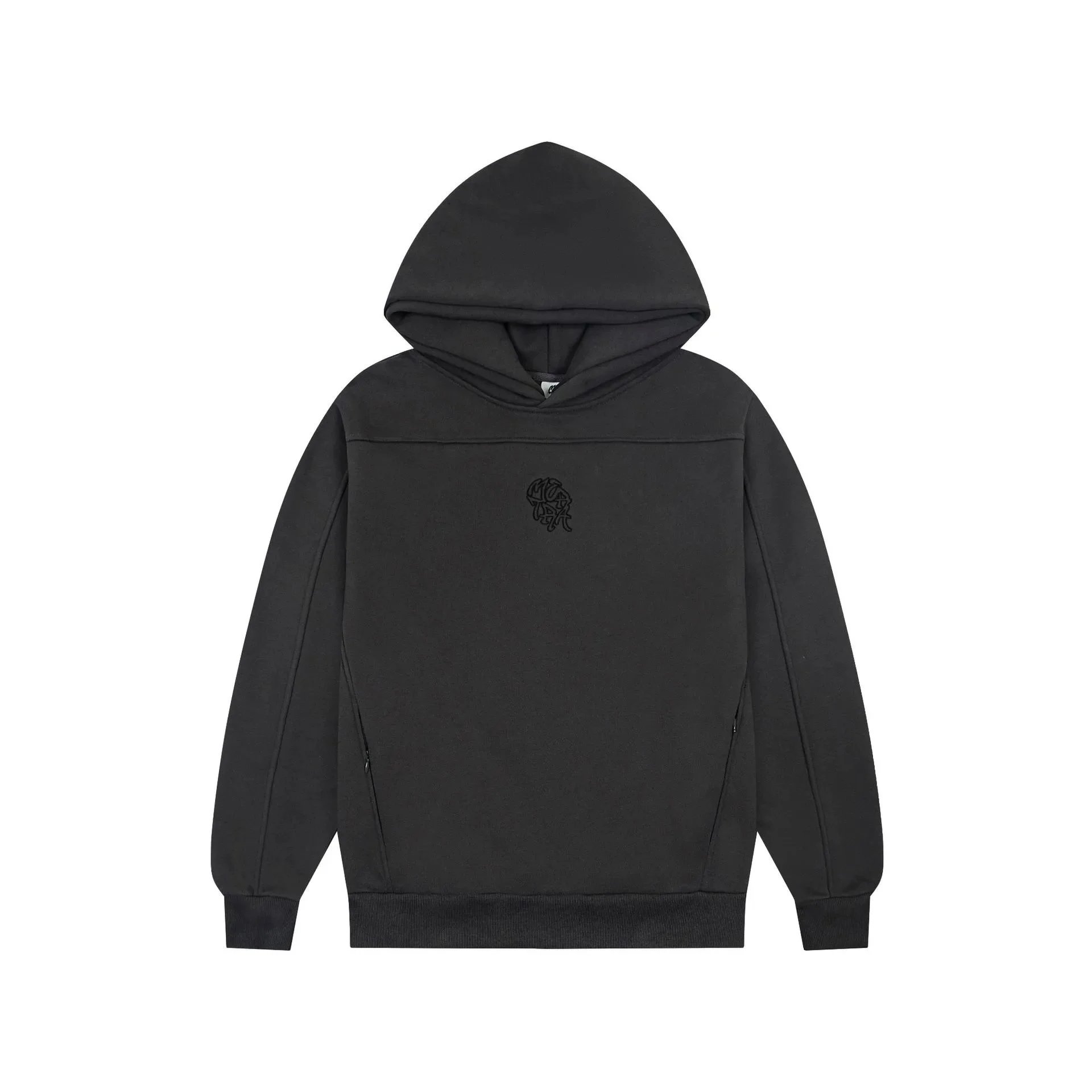 Unbranded Hoodies & Sweatshirts Color-Block Hooded Sweatshirt — 109 Dark Gray (Sweatshirt)