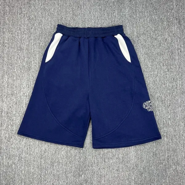 Design Sporty Panel Shorts Navy with White Accents - 1