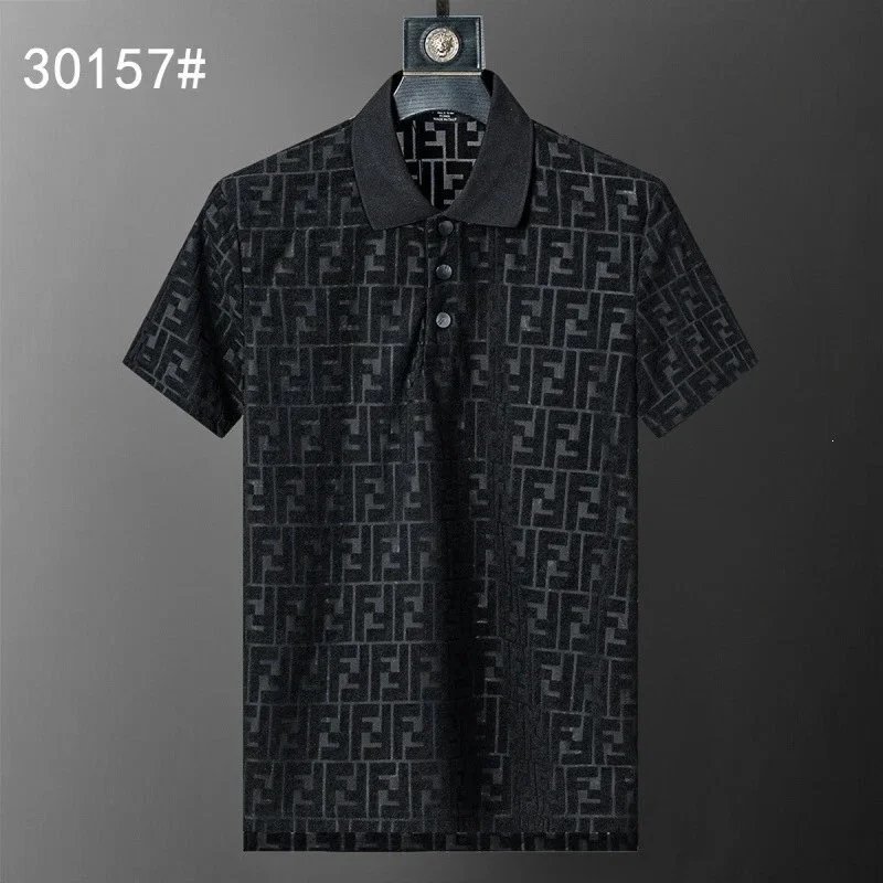 Lacoste Shirts Geometric Print Polo Shirt — 30157 black