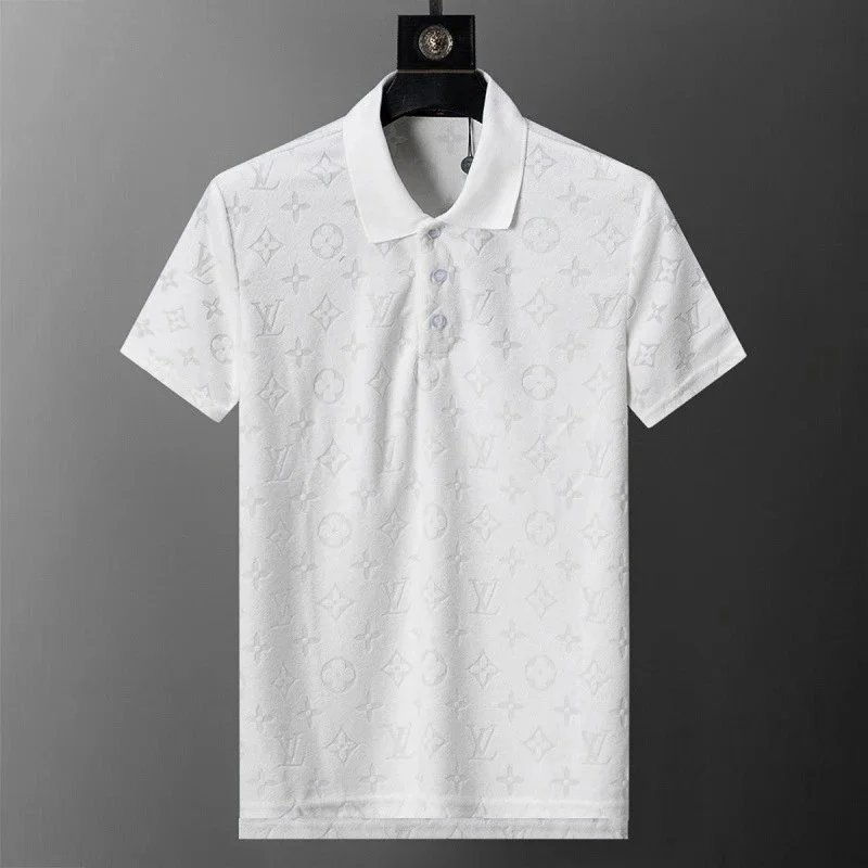 Lacoste Shirts Geometric Print Polo Shirt — 30154 white
