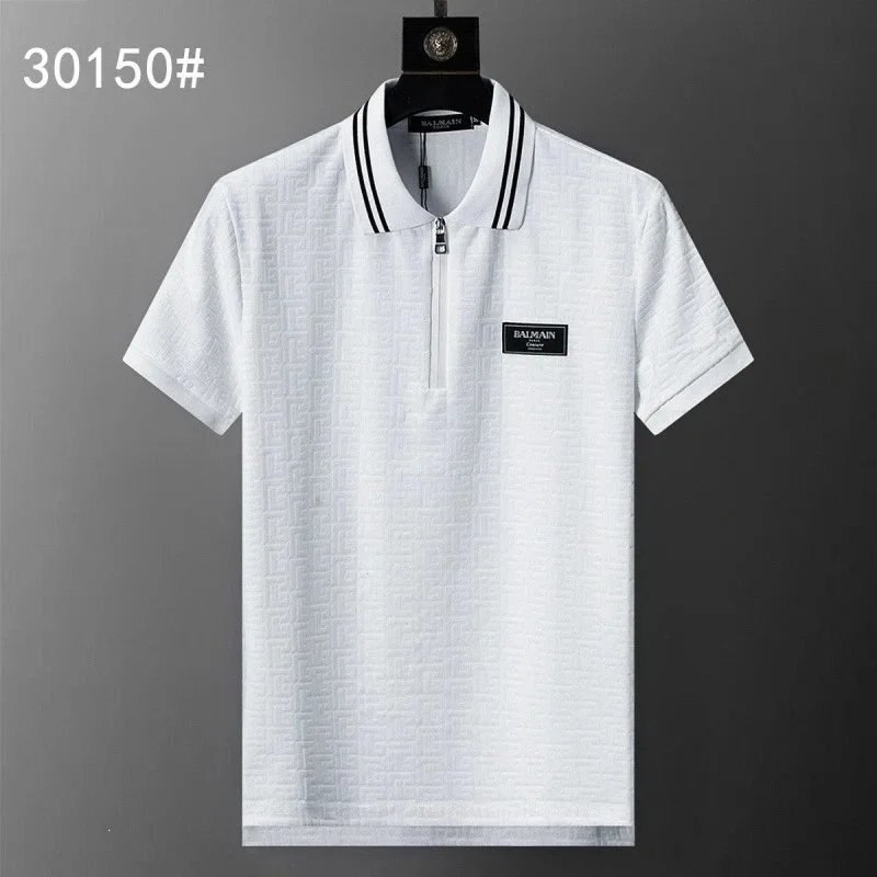 Balmain Shirts Short-Sleeve Polo Shirt — 30150 white