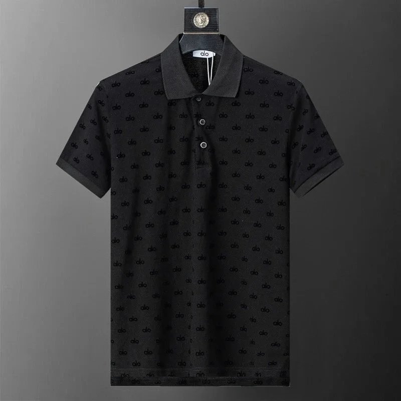 Lacoste Shirts Geometric Print Polo Shirt — 30164 black