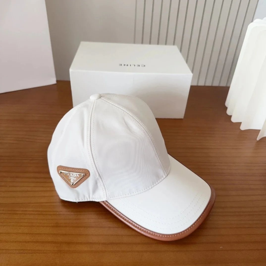 Prada Hats Triangle Plaque Baseball Cap — GZMZ-33