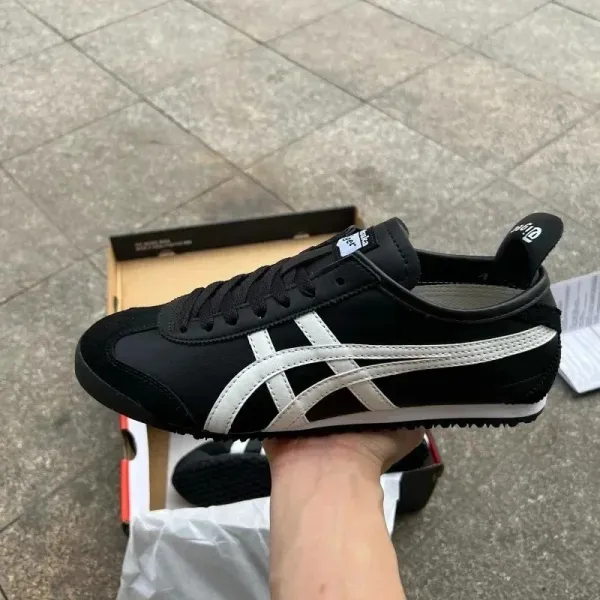 Onitsuka Tiger Mexico 66 Black and White Sneakers - 1