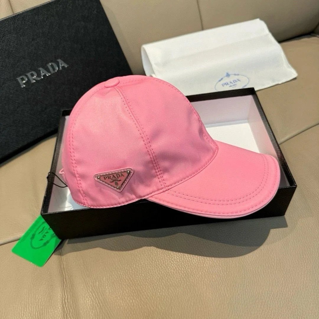 Prada Hats Triangle Plaque Baseball Cap — GZMZ-09