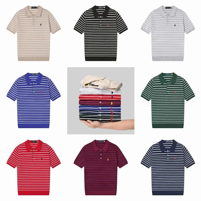 Polo Ralph Lauren Knitwear Short-sleeve knit shirt with embroidered pony logo product detail image 4