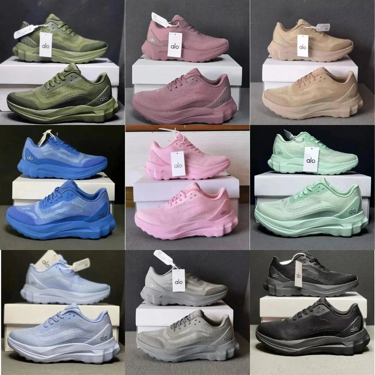 Alo Sneakers Mesh lace-up chunky sole image 1