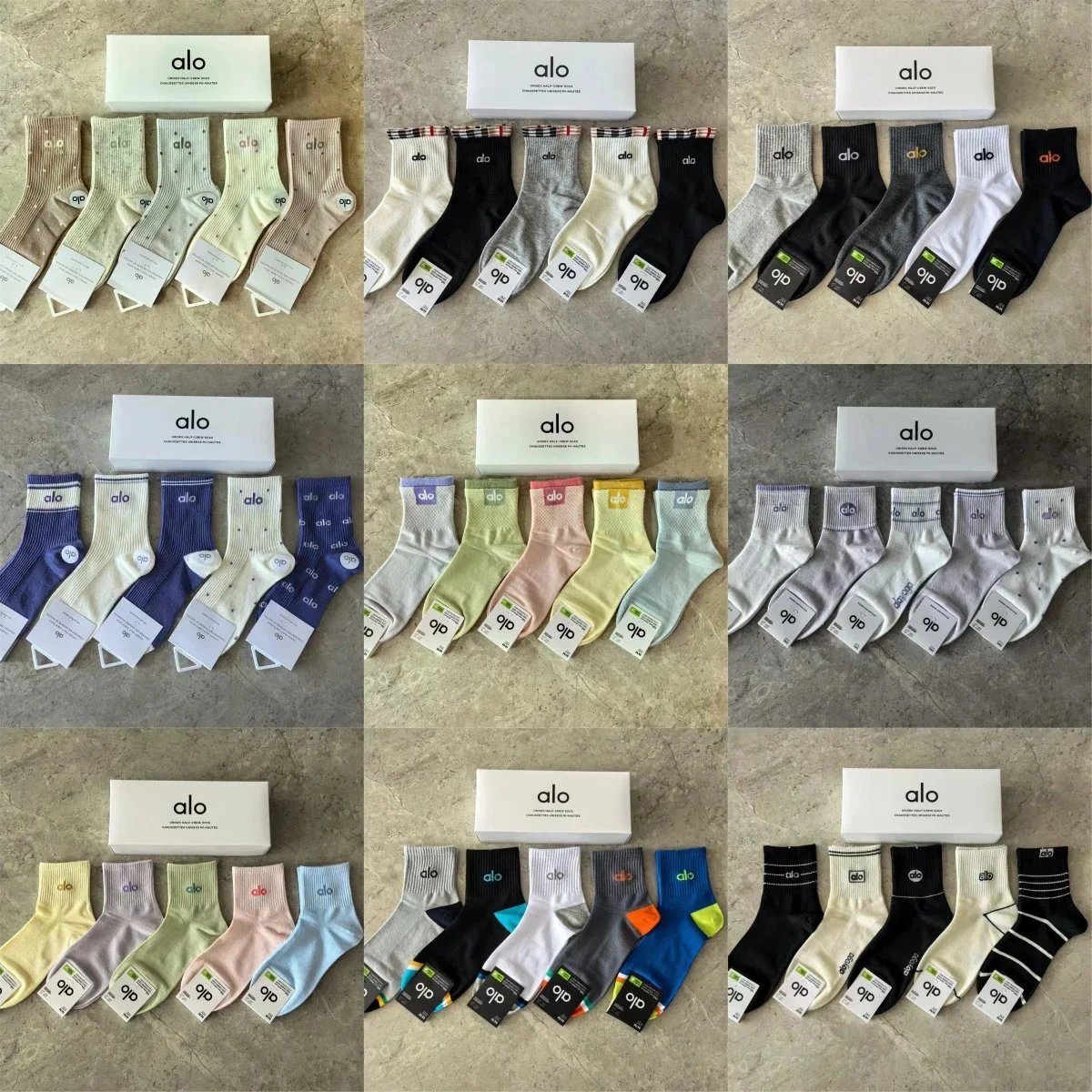 Alo Socks Unisex Half-Crew image 1
