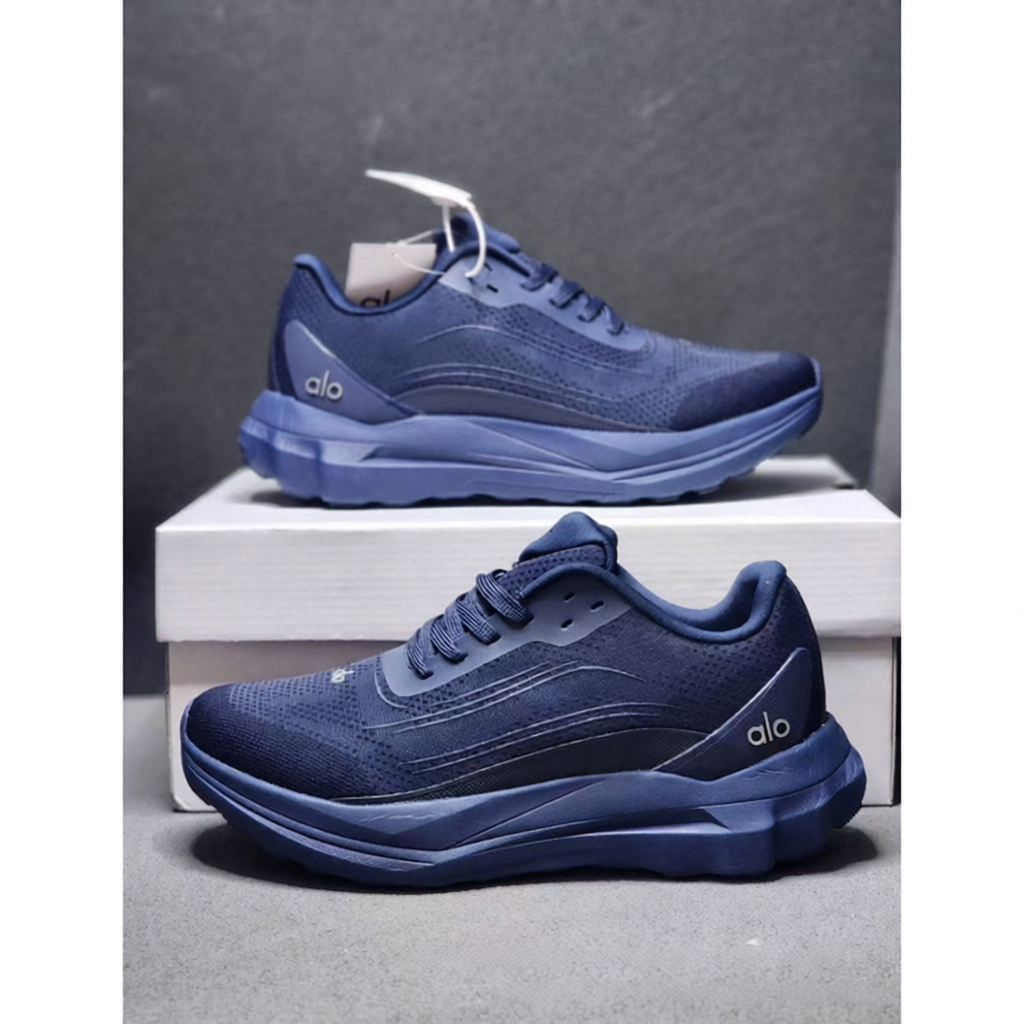 Alo Sneakers Mesh lace-up chunky sole — Royal blue