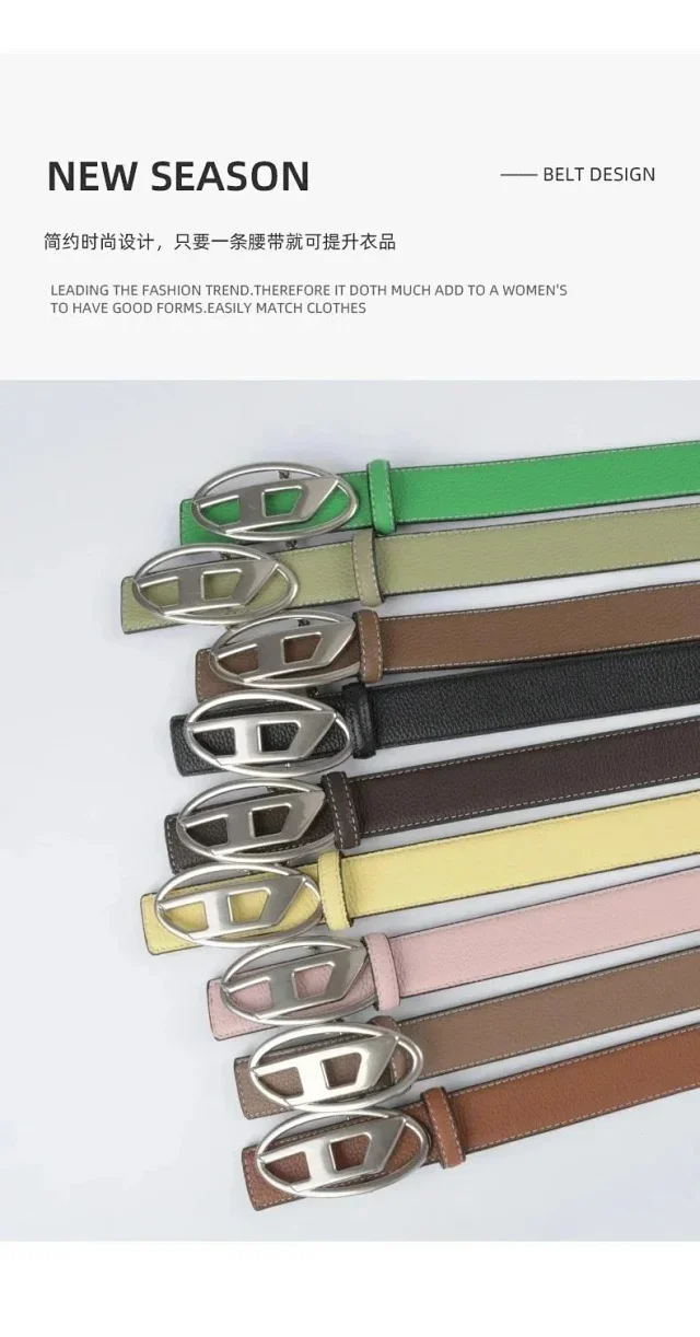 Unbranded Belts Oval H-Shaped Buckle Belt product detail image 4