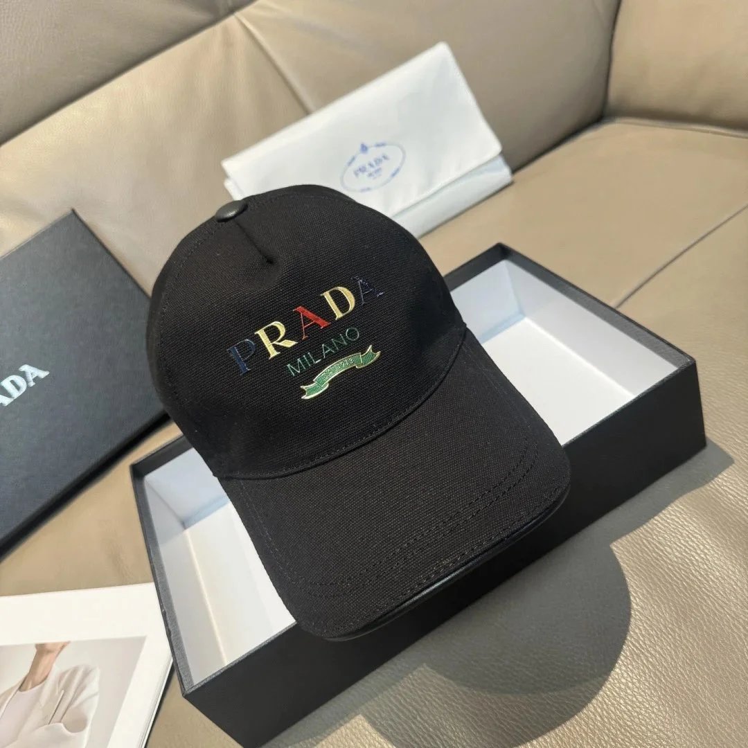 Prada Hats Triangle Plaque Baseball Cap image 10