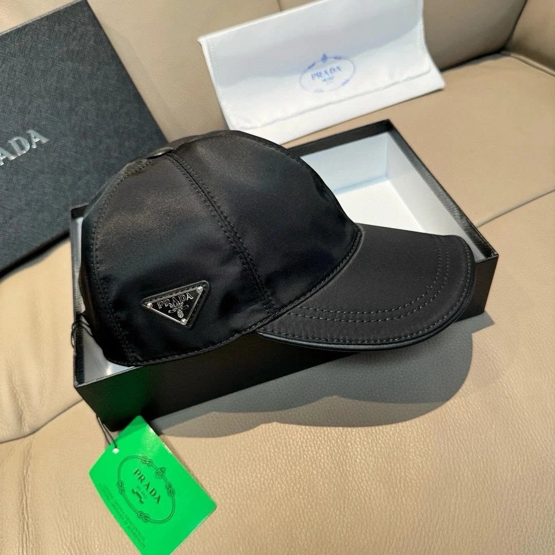 Prada Hats Triangle Plaque Baseball Cap — GZMZ-07