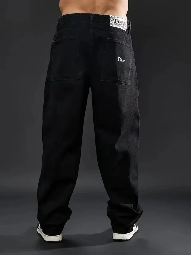 Dime Jeans Loose-fit with embroidered back-pocket logo product detail image 3