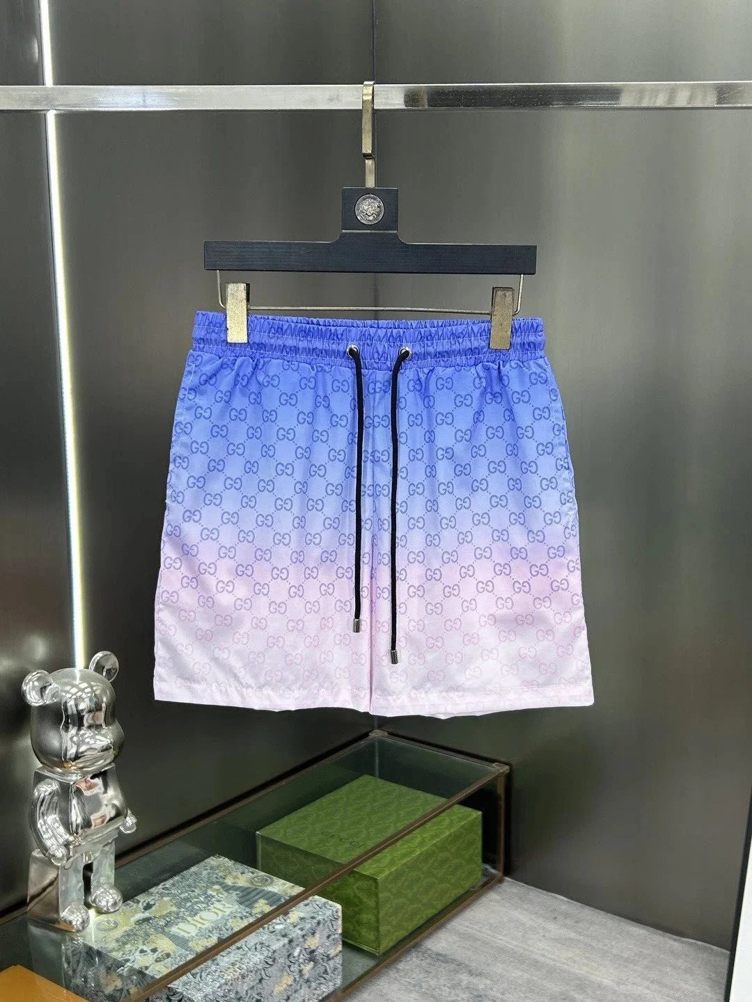 Gucci Shorts GG monogram gradient drawstring — 1
