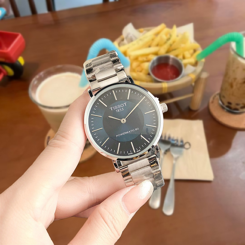 Tissot Watches Analog wristwatch with metal bracelet — 8