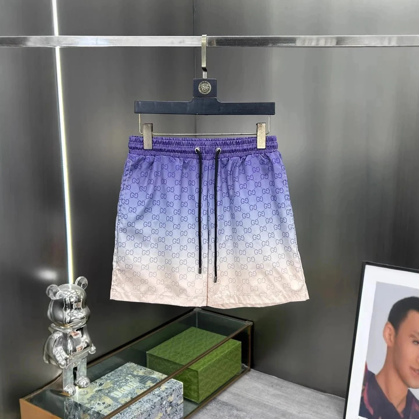 Gucci Shorts GG monogram gradient drawstring image 5