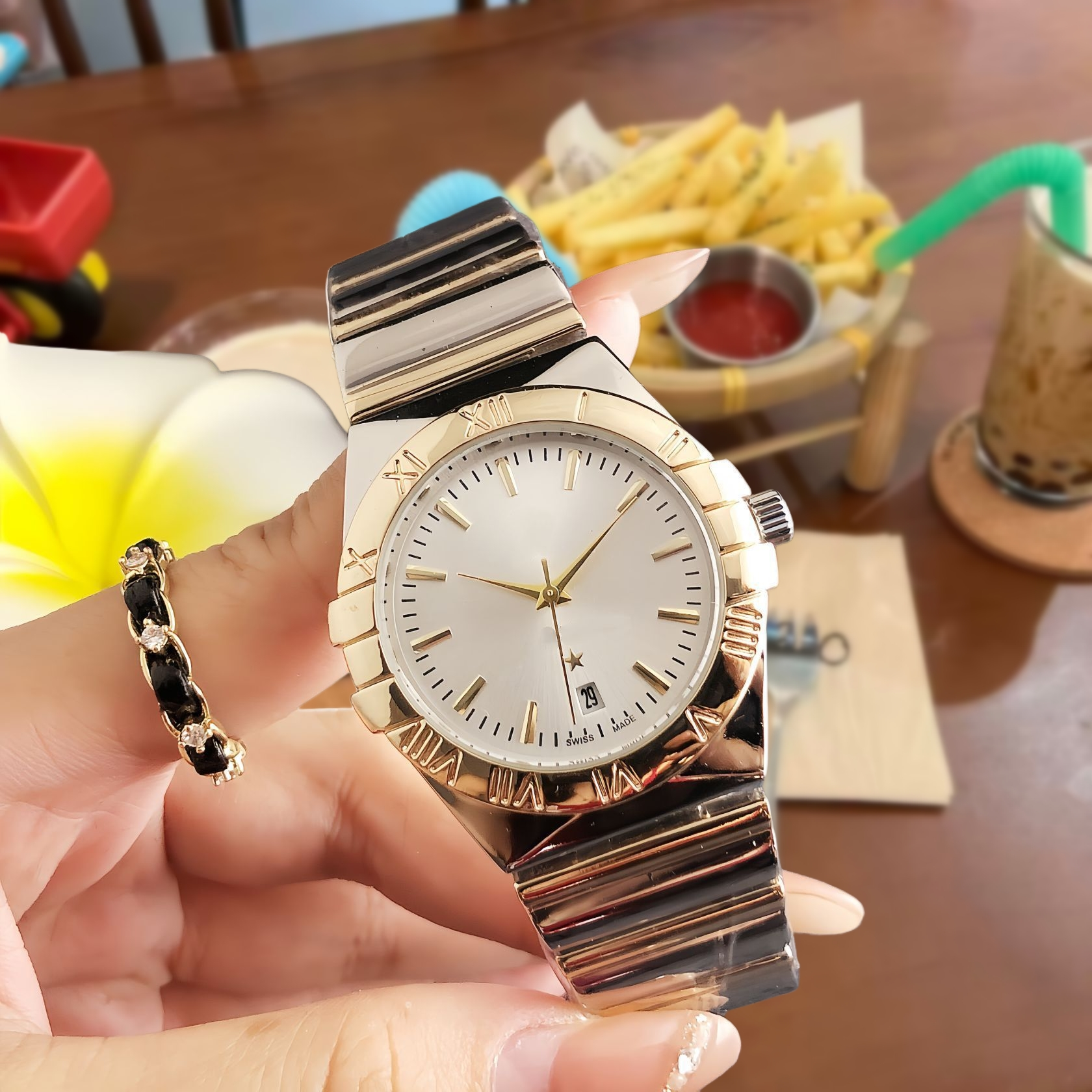 Unbranded Watches Analog Date-Display Wristwatch — 33