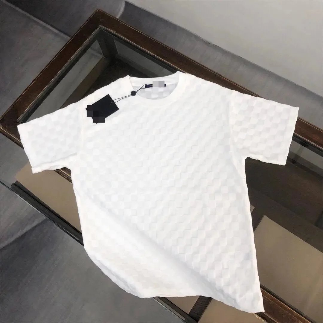 Dior T-Shirts Oblique Monogram Terry T-Shirt — V01 white