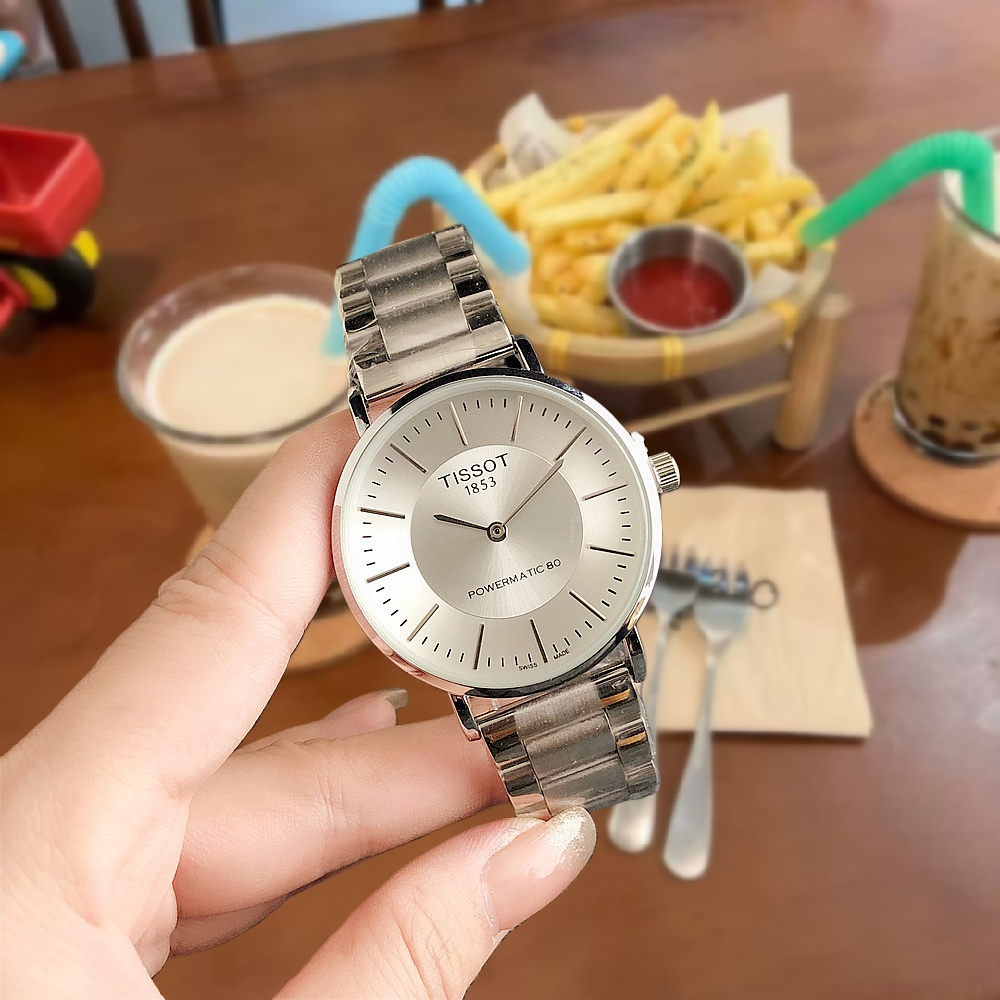 Tissot Watches Analog wristwatch with metal bracelet — 6