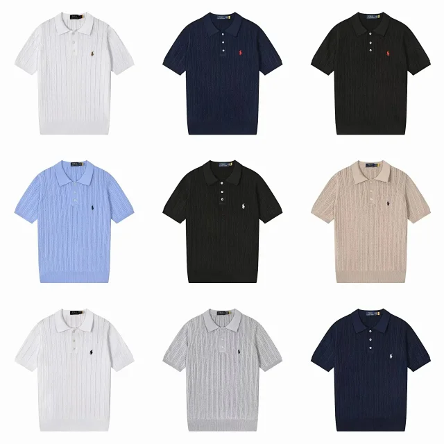 Polo Ralph Lauren Knitwear Short-sleeve knit shirt with embroidered pony logo product detail image 3