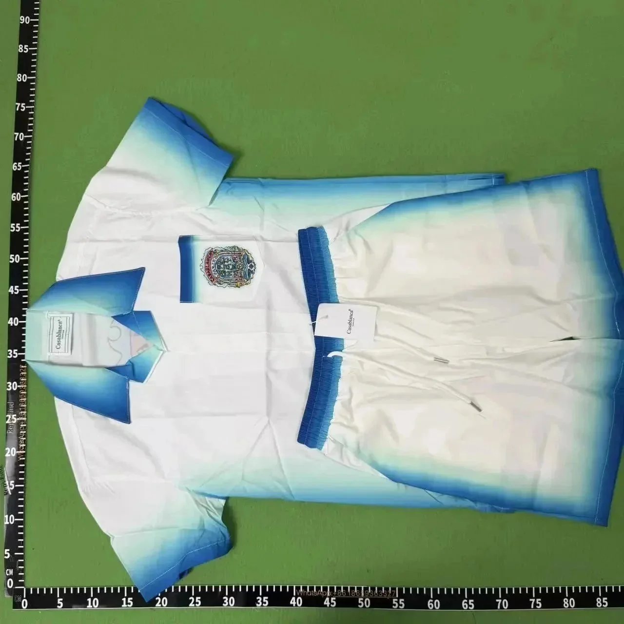 Casablanca Matching Sets Short-Sleeve Printed Shirt and Shorts Set — Q318 Set