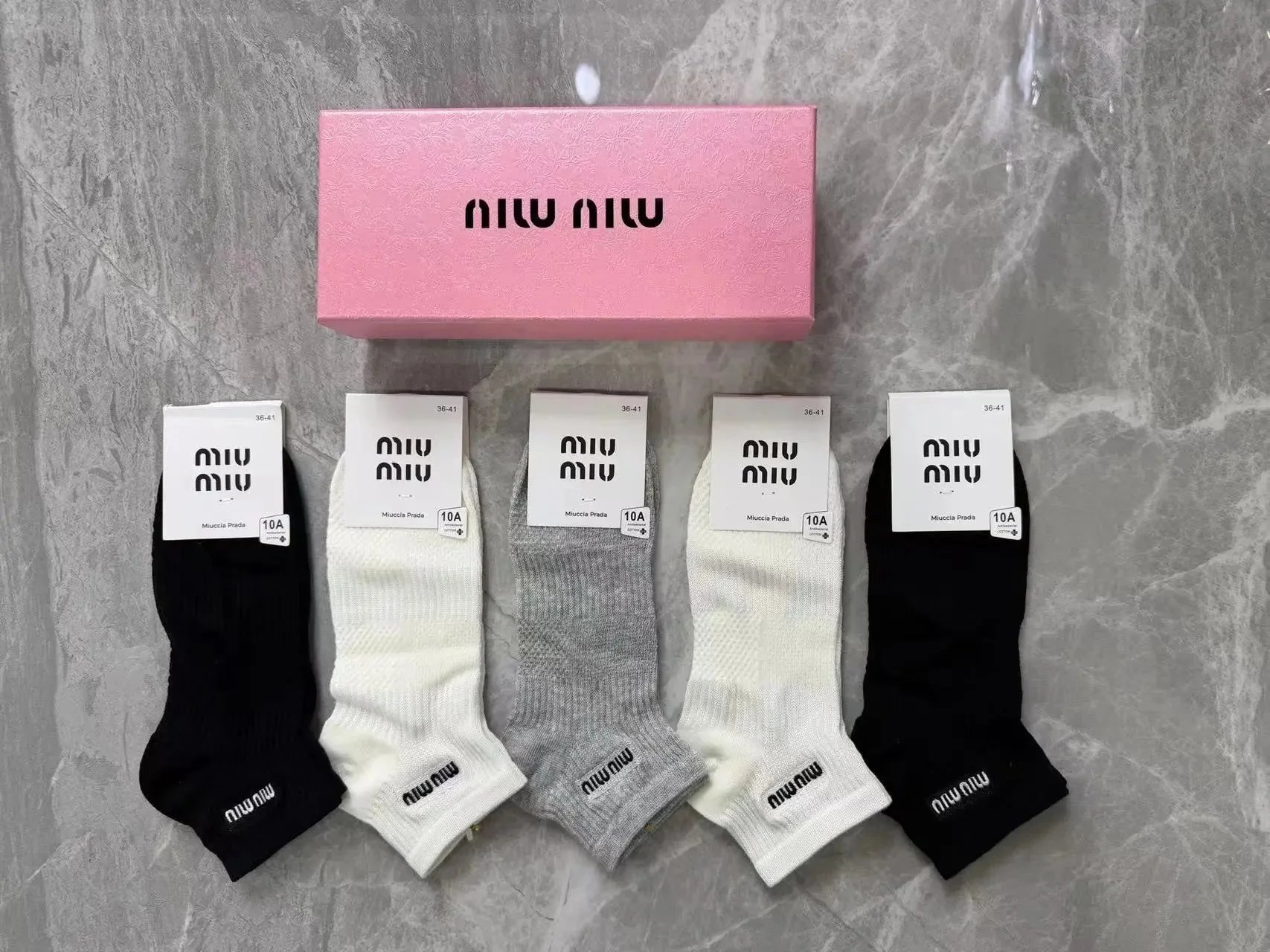 Nike Socks Swoosh crew — miu miu socks (5 pairs)