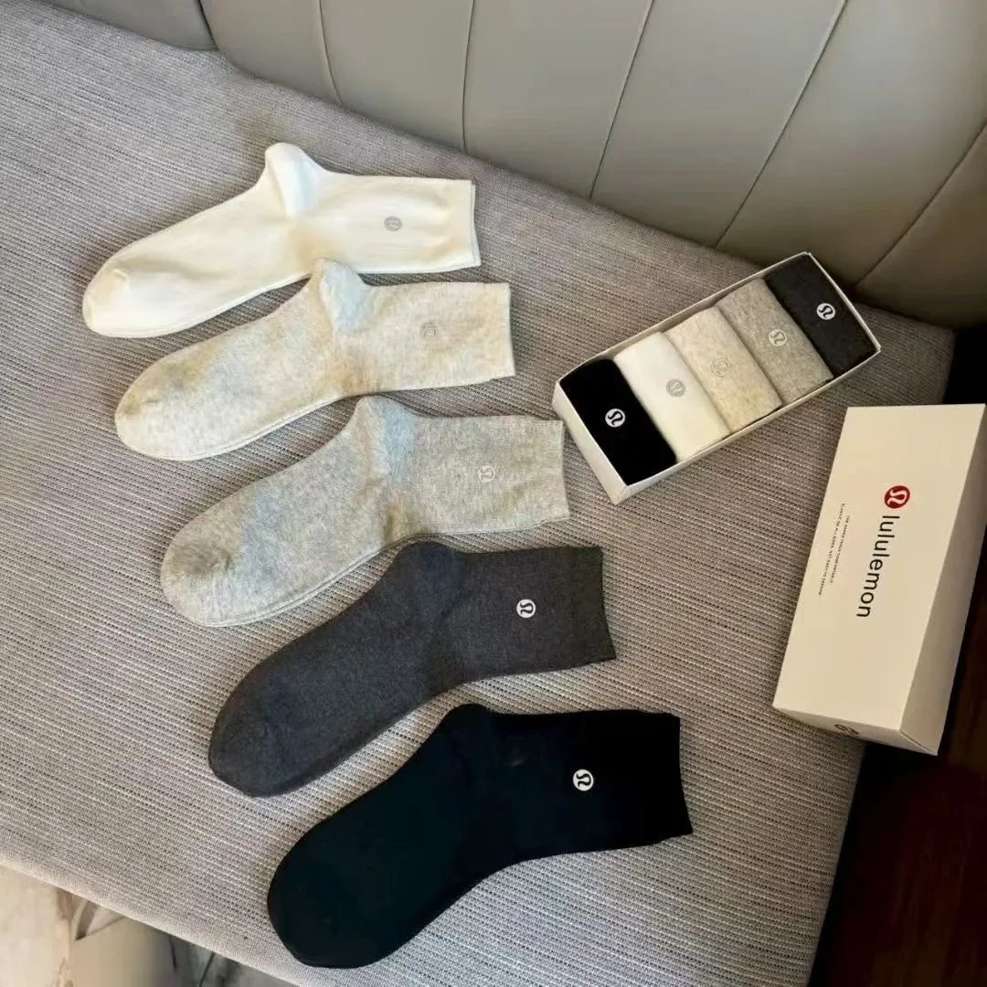 lululemon Socks Ribbed Crew — Lulu anti-cursor men's 16 [5 pairs in a box]]