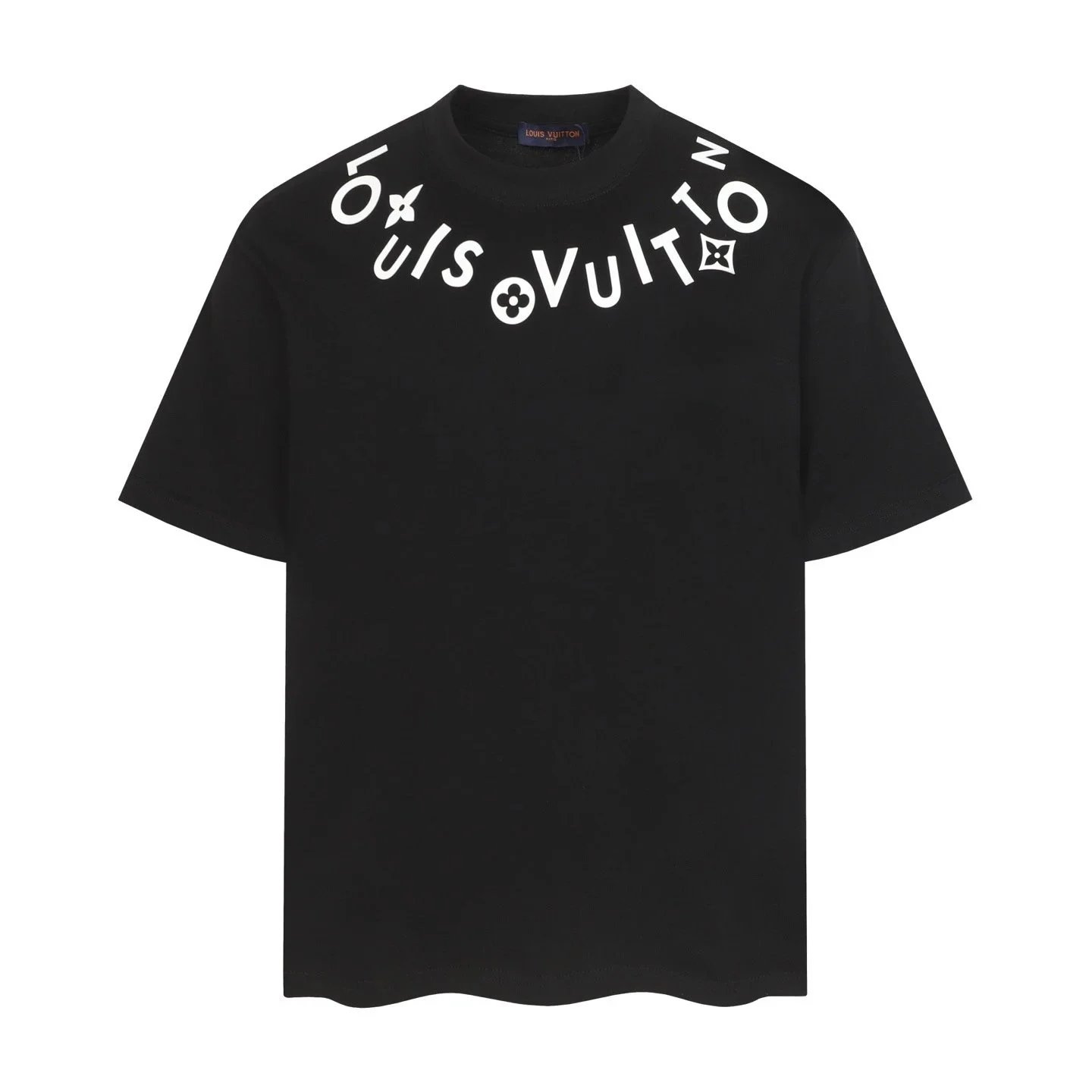 Louis Vuitton T-Shirts Short-Sleeve Graphic Logo T-Shirt — Black 8903