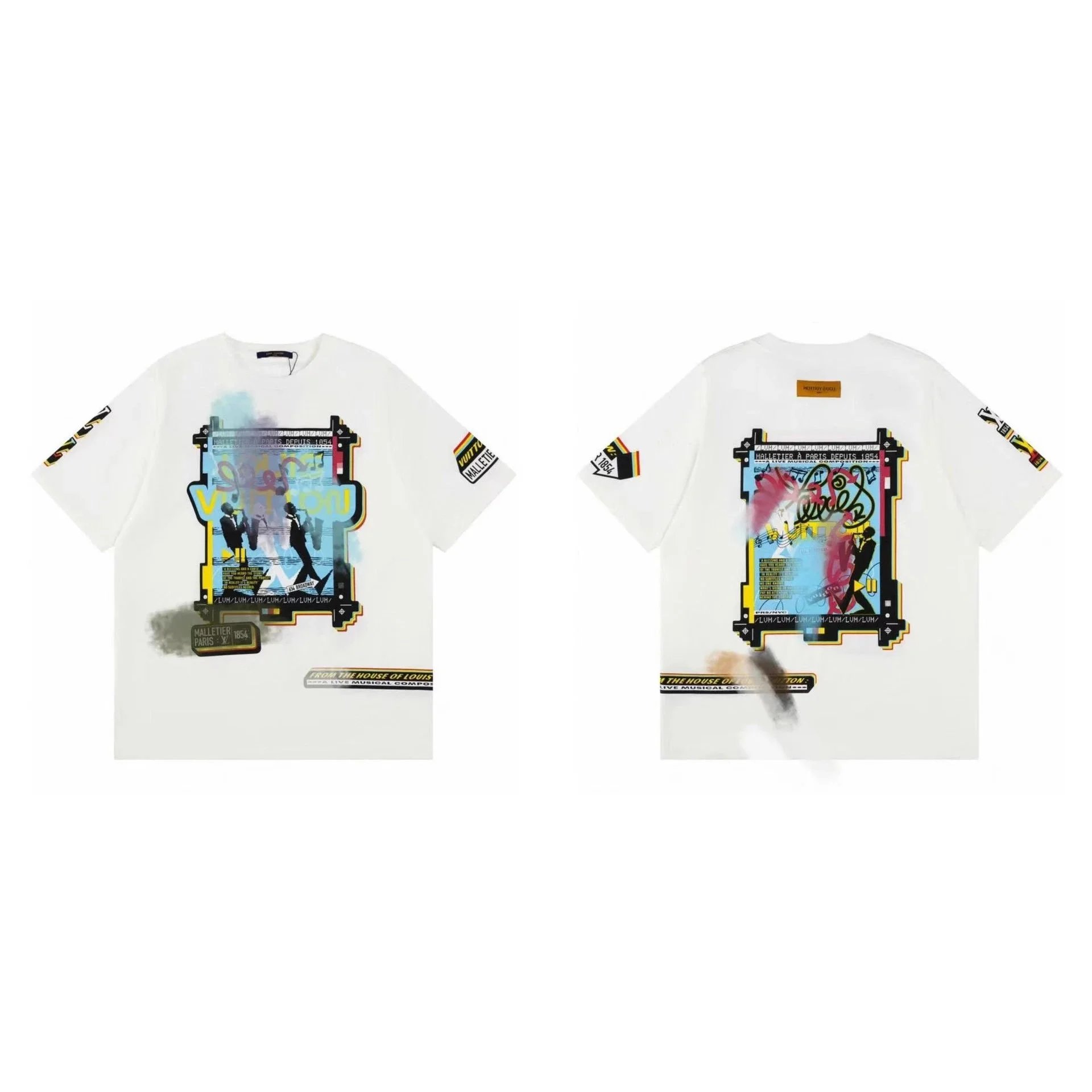 Louis Vuitton T-Shirts Short-Sleeve Graphic Logo T-Shirt image 4