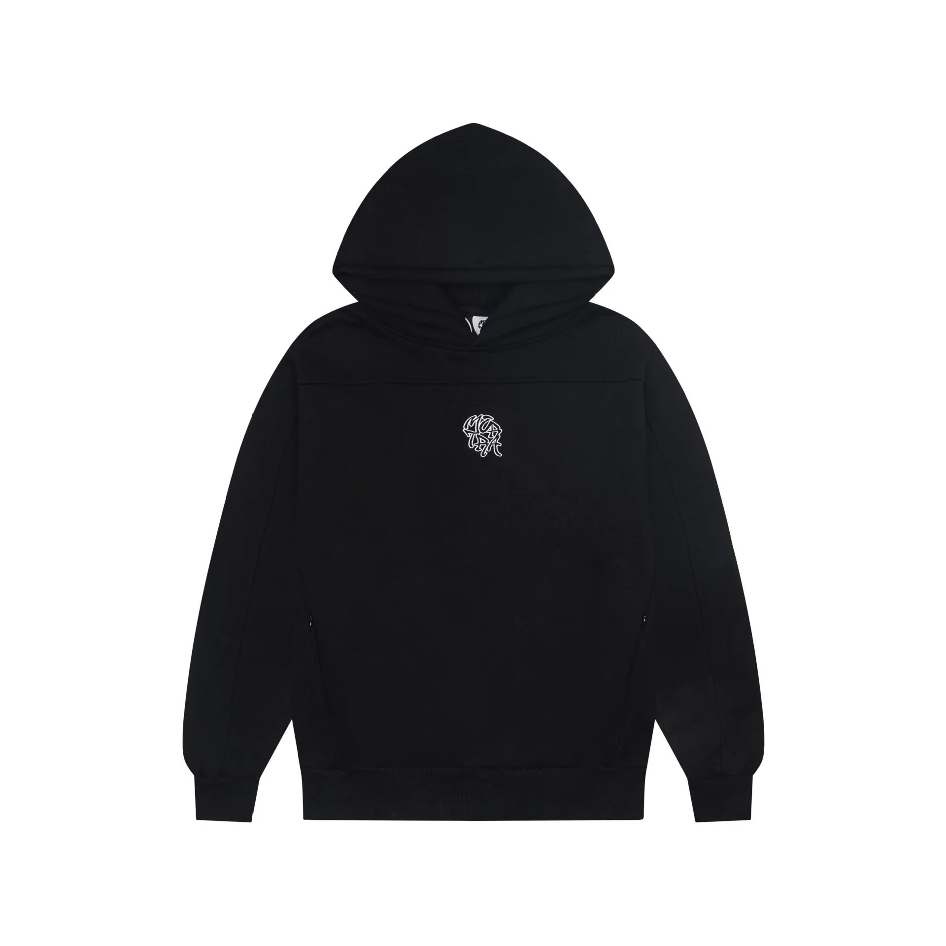 Unbranded Hoodies & Sweatshirts Color-Block Hooded Sweatshirt — 109 Black (Sweatshirt