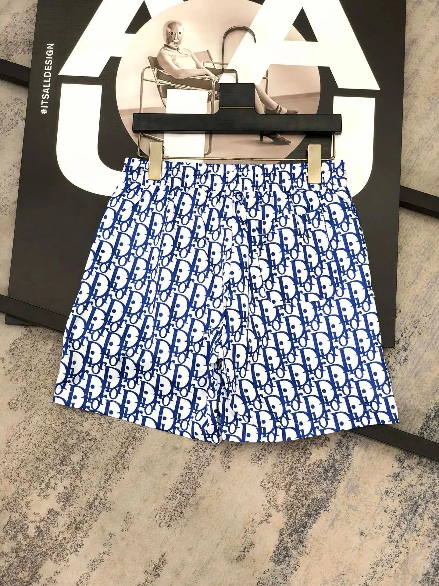 Gucci Shorts GG monogram gradient drawstring — 38