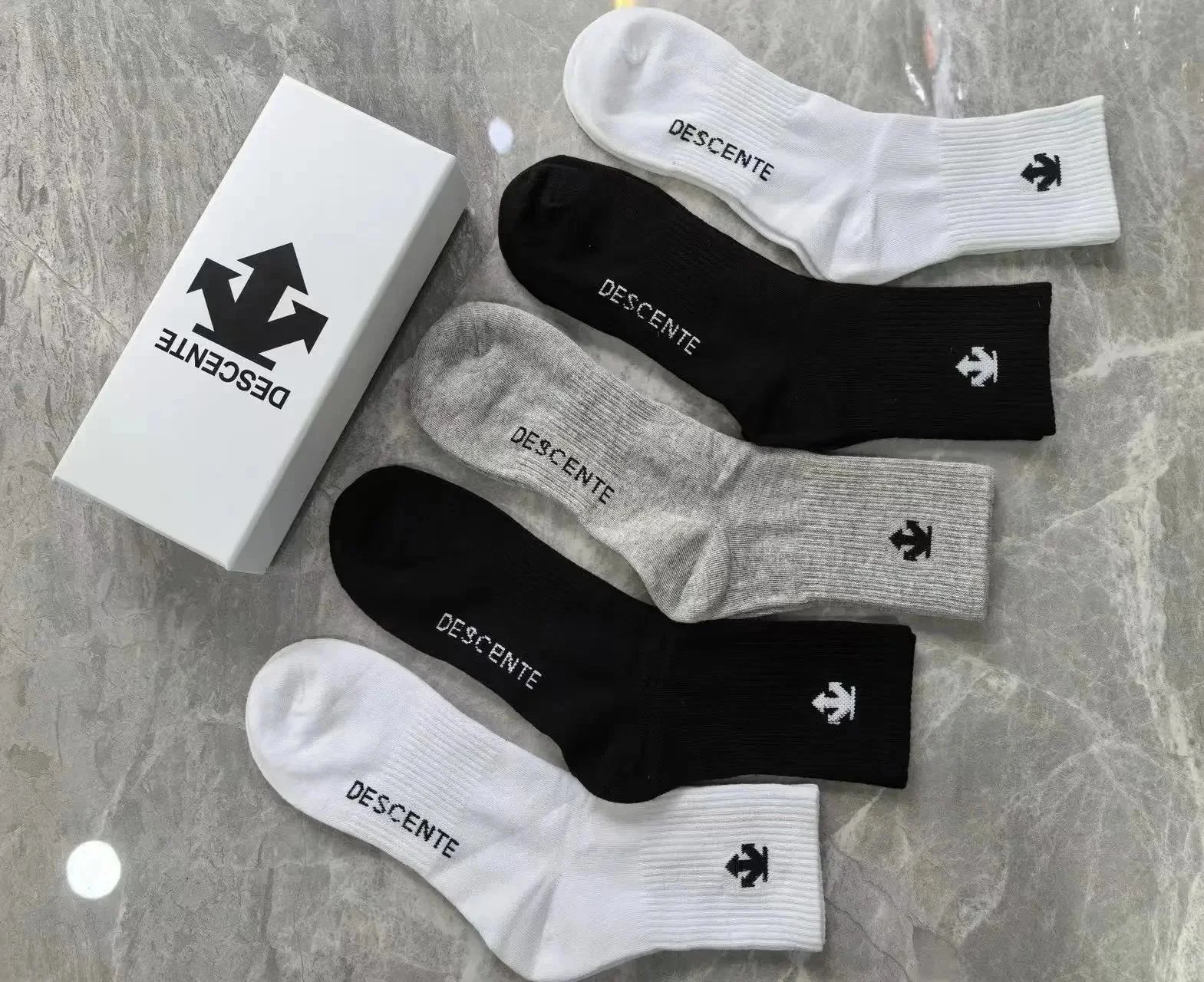 Nike Socks Swoosh crew — DESCENTE stockings (5 pairs)